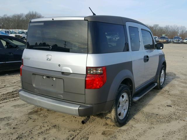 5J6YH18563L010062 - 2003 HONDA ELEMENT EX GRAY photo 4