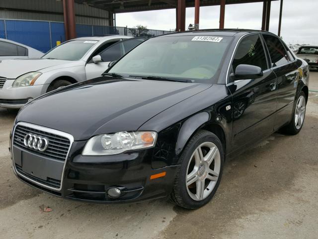 WAUDF78E86A046443 - 2006 AUDI A4 2.0T QU BLACK photo 2