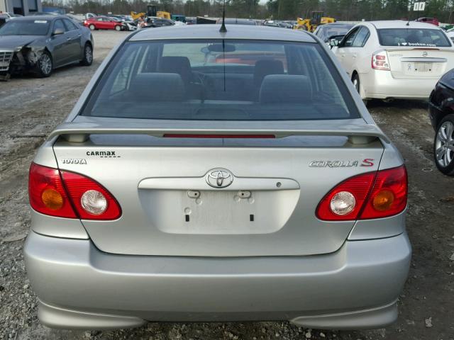 1NXBR32E73Z084237 - 2003 TOYOTA COROLLA SILVER photo 9