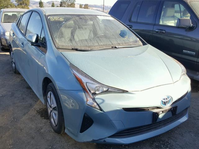 JTDKARFU0G3017443 - 2016 TOYOTA PRIUS GREEN photo 1