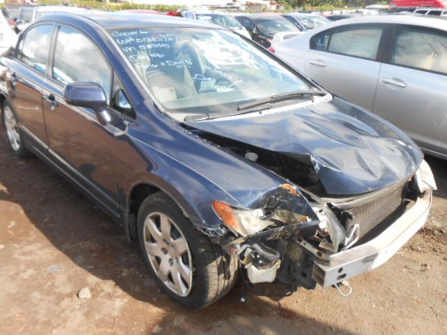 2HGFA16577H512345 - 2007 HONDA CIVIC LX BLUE photo 1