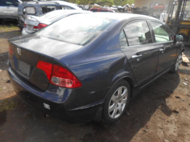 2HGFA16577H512345 - 2007 HONDA CIVIC LX BLUE photo 4