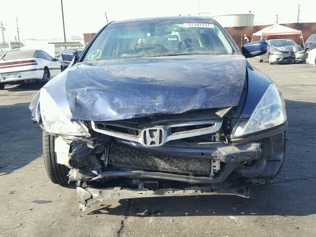 1HGCM56485A121709 - 2005 HONDA ACCORD LX BLUE photo 9