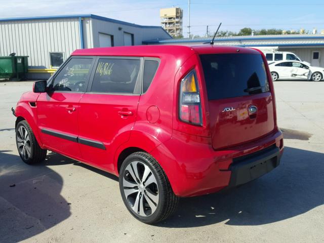 KNDJT2A21B7224752 - 2011 KIA SOUL + RED photo 3