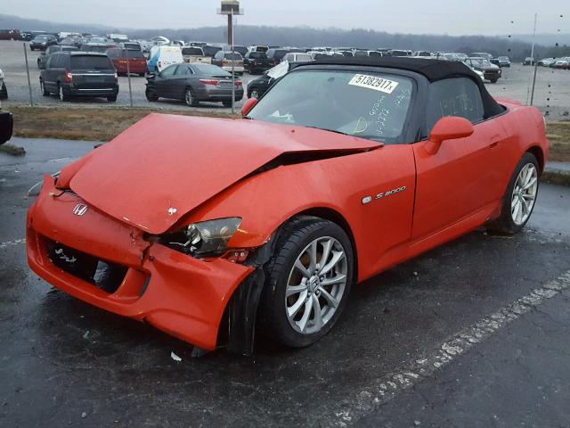 JHMAP21476S002272 - 2006 HONDA S2000 RED photo 2