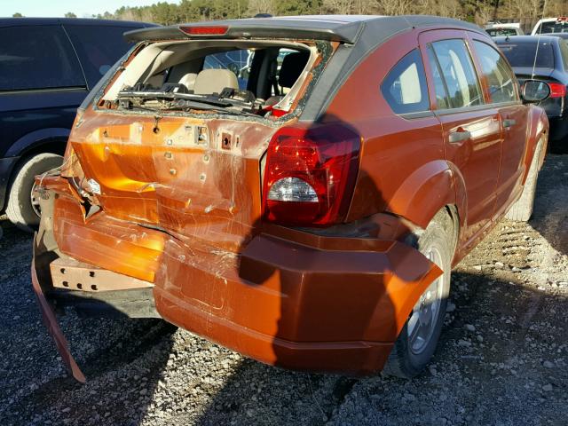 1B3CB1HA0BD262706 - 2011 DODGE CALIBER EX ORANGE photo 4