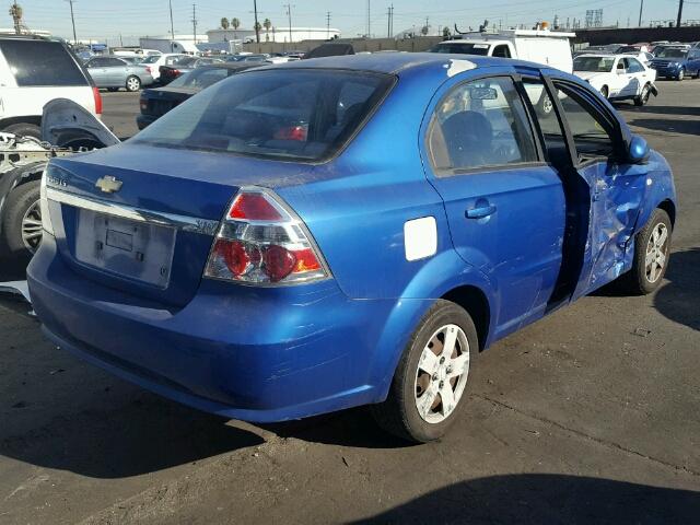 KL1TD56608B124836 - 2008 CHEVROLET AVEO BASE ლურჯი ფოტო 4