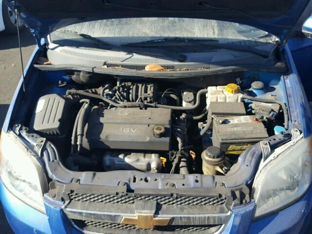 KL1TD56608B124836 - 2008 CHEVROLET AVEO BASE ლურჯი ფოტო 7
