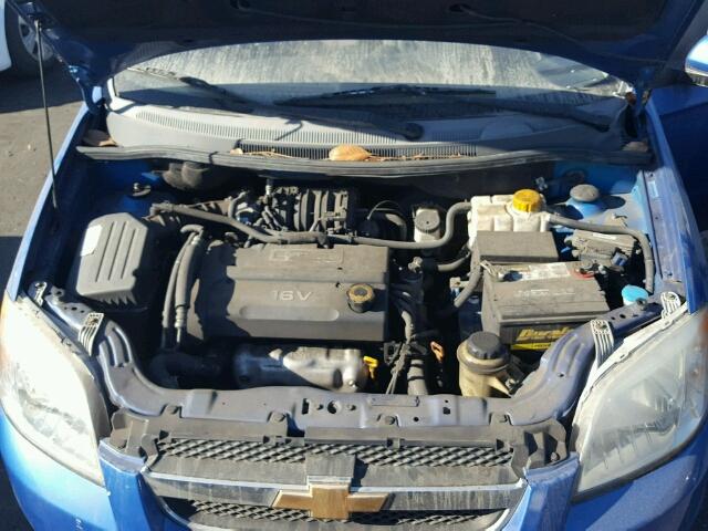 KL1TD56608B124836 - 2008 CHEVROLET AVEO BASE BLUE photo 7