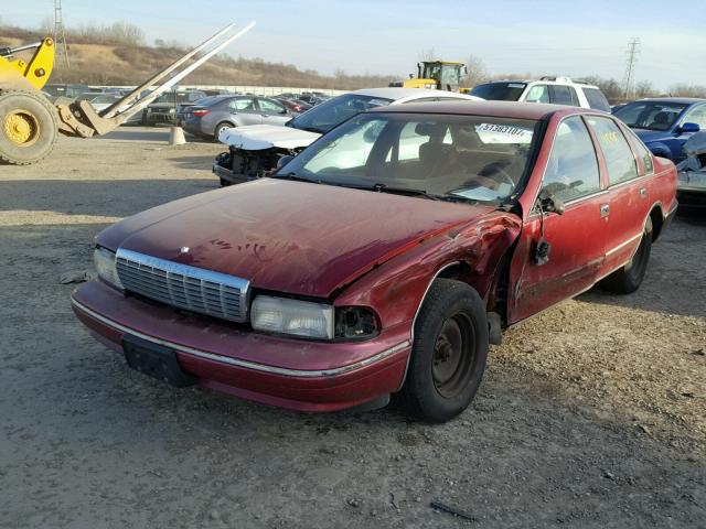 1G1BL52P3TR147638 - 1996 CHEVROLET CAPRICE RED photo 2