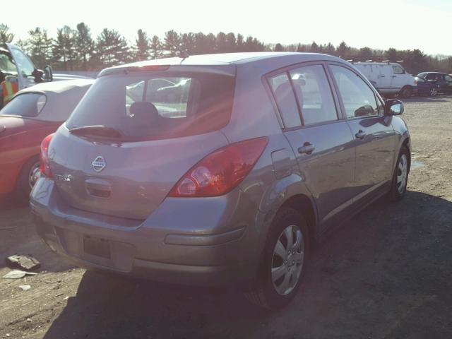 3N1BC13E18L448357 - 2008 NISSAN VERSA S GRAY photo 4