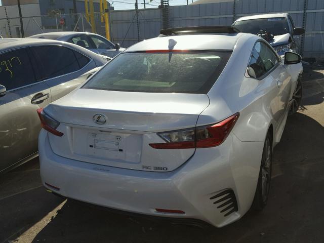 JTHHE5BCXF5007203 - 2015 LEXUS RC 350 WHITE photo 4