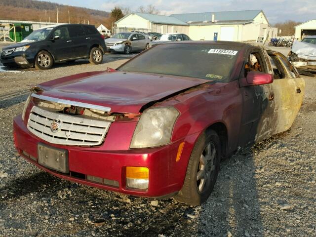 1G6DP577X70155326 - 2007 CADILLAC CTS HI FEA MAROON photo 2