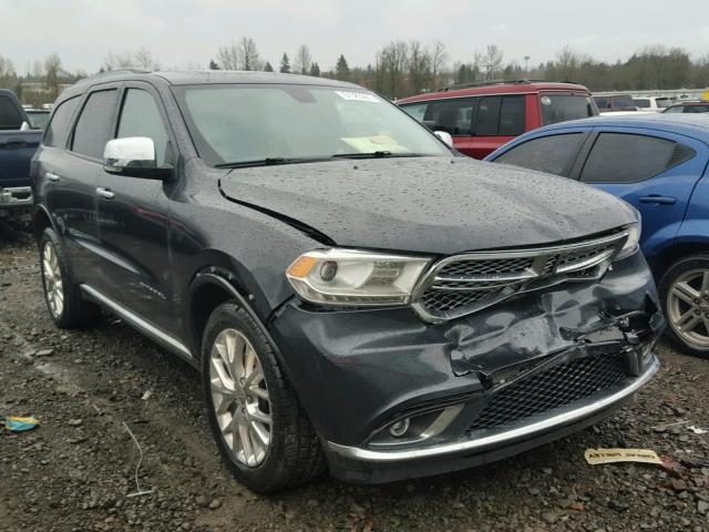 1C4RDJEG1FC110344 - 2015 DODGE DURANGO CI CHARCOAL photo 1