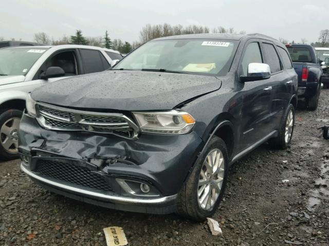 1C4RDJEG1FC110344 - 2015 DODGE DURANGO CI CHARCOAL photo 2