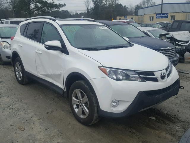 2T3WFREV4FW181691 - 2015 TOYOTA RAV4 XLE WHITE photo 1