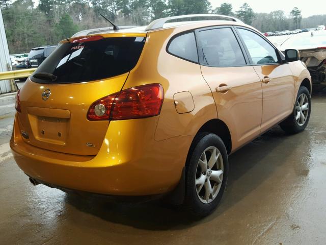 JN8AS58TX8W000238 - 2008 NISSAN ROGUE S ORANGE photo 4