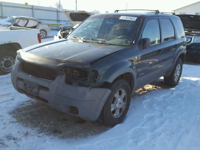 1FMYU04152KD84290 - 2002 FORD ESCAPE XLT GREEN photo 2