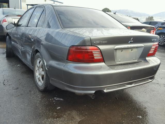 4A3AA46H42E020244 - 2002 MITSUBISHI GALANT ES GRAY photo 3