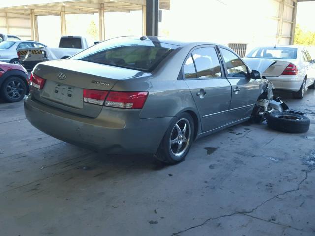 5NPET46C77H253058 - 2007 HYUNDAI SONATA GLS GRAY photo 4