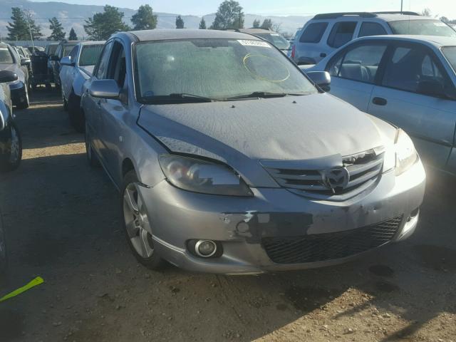 JM1BK143641206131 - 2004 MAZDA 3 HATCHBAC GRAY photo 1