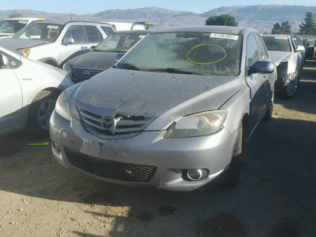 JM1BK143641206131 - 2004 MAZDA 3 HATCHBAC GRAY photo 2