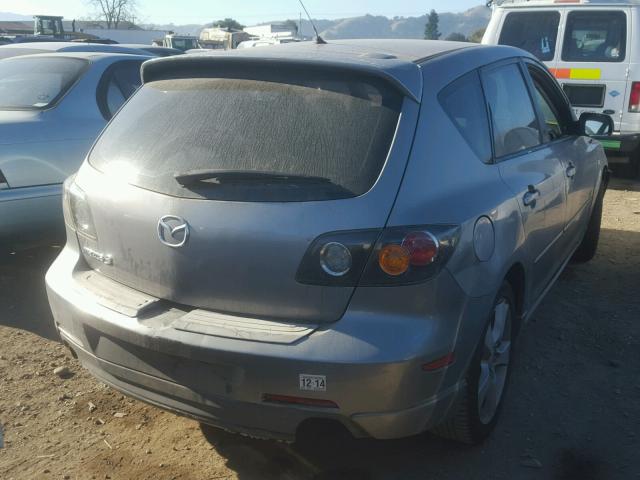 JM1BK143641206131 - 2004 MAZDA 3 HATCHBAC GRAY photo 4