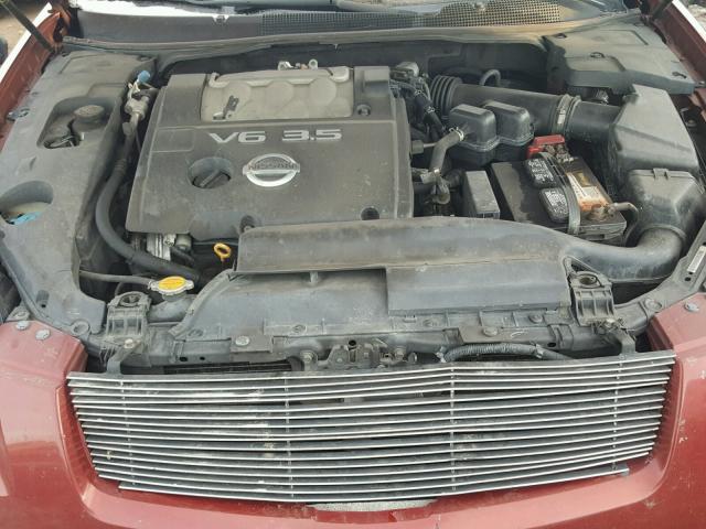 1N4BA41E54C884454 - 2004 NISSAN MAXIMA SE BURGUNDY photo 7