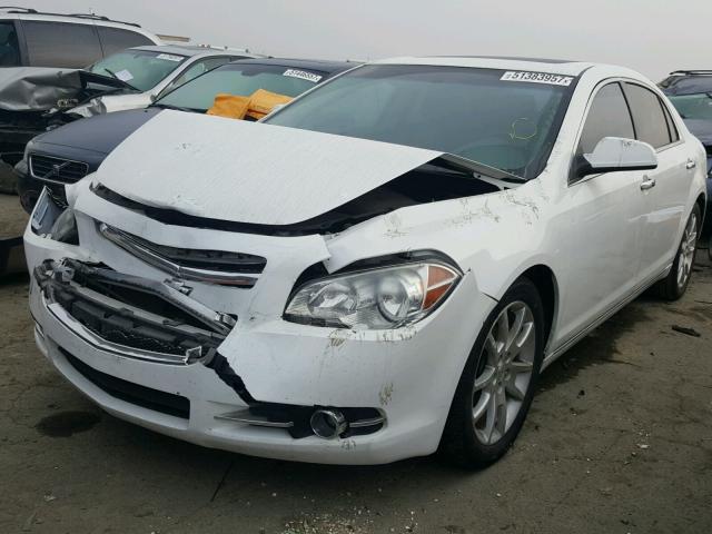 1G1ZG5E77CF130440 - 2012 CHEVROLET MALIBU LTZ WHITE photo 2