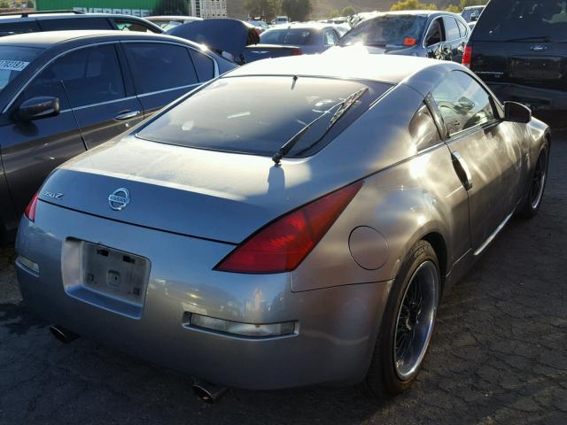 JN1AZ34D93T104131 - 2003 NISSAN 350Z COUPE GRAY photo 4