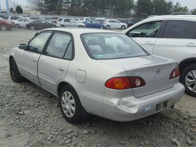 2T1BR12E52C578276 - 2002 TOYOTA COROLLA CE SILVER photo 3