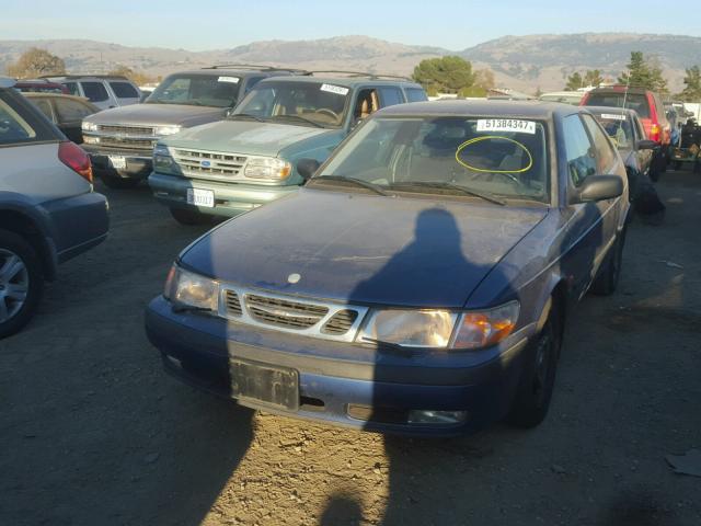 YS3DD38N9X2025767 - 1999 SAAB 9-3 S BLUE photo 2