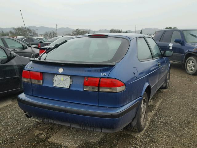 YS3DD38N9X2025767 - 1999 SAAB 9-3 S BLUE photo 4