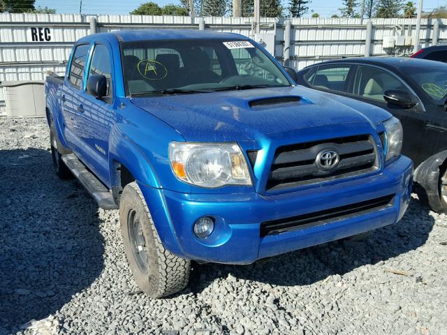 3TMLU42N29M020424 - 2009 TOYOTA TACOMA DOU BLUE photo 1