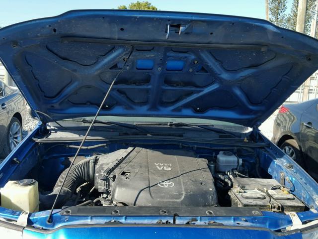 3TMLU42N29M020424 - 2009 TOYOTA TACOMA DOU BLUE photo 7