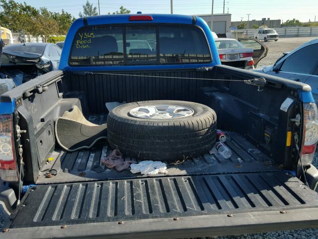 3TMLU42N29M020424 - 2009 TOYOTA TACOMA DOU BLUE photo 9