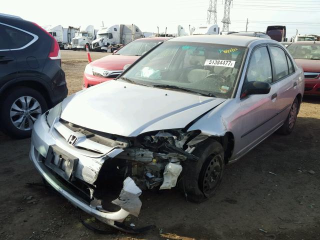 2HGES16394H620159 - 2004 HONDA CIVIC DX V SILVER photo 2