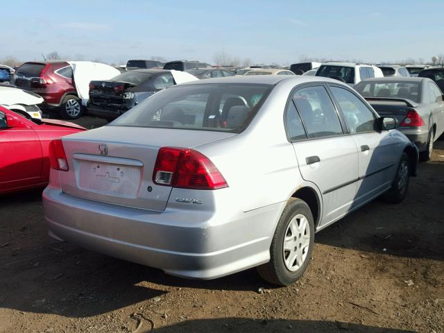 2HGES16394H620159 - 2004 HONDA CIVIC DX V SILVER photo 4