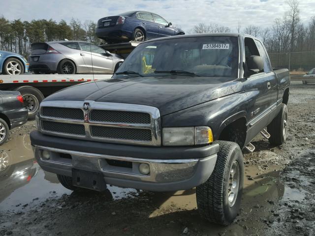 1B7KF23W51J539907 - 2001 DODGE RAM 2500 BLACK photo 2