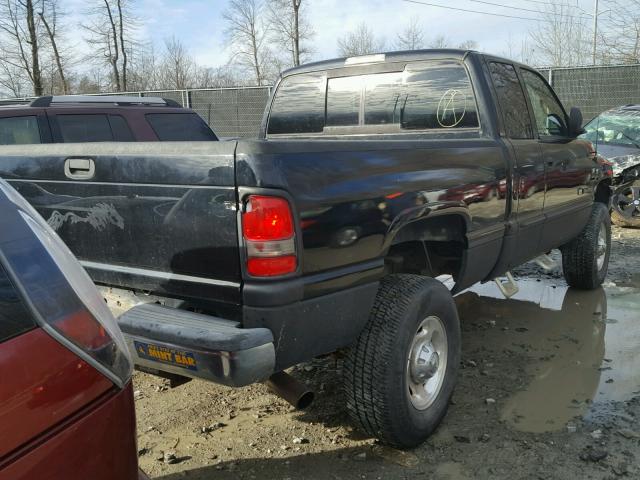 1B7KF23W51J539907 - 2001 DODGE RAM 2500 BLACK photo 4