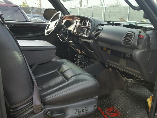 1B7KF23W51J539907 - 2001 DODGE RAM 2500 BLACK photo 5