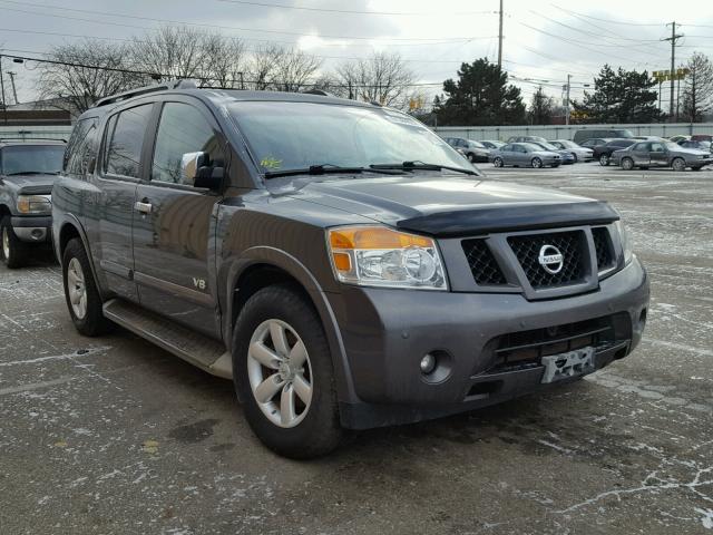 5N1BA08D78N601560 - 2008 NISSAN ARMADA SE GRAY photo 1