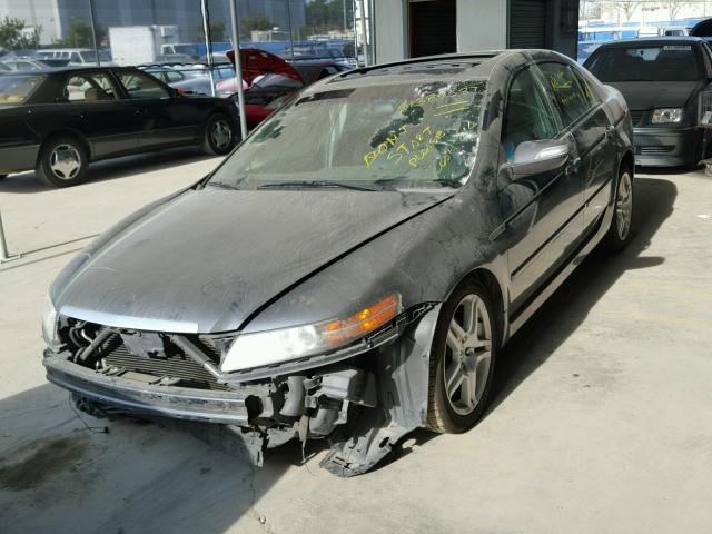 19UUA66298A029577 - 2008 ACURA TL CHARCOAL photo 2