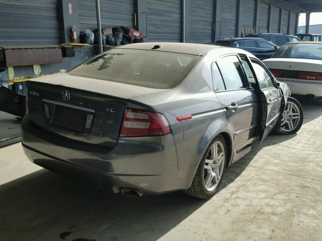 19UUA66298A029577 - 2008 ACURA TL CHARCOAL photo 4