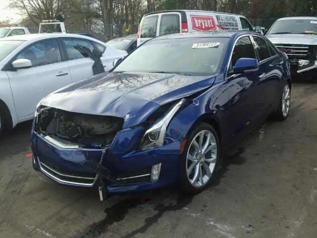 1G6AF5SX5D0160670 - 2013 CADILLAC ATS PREMIU BLUE photo 2