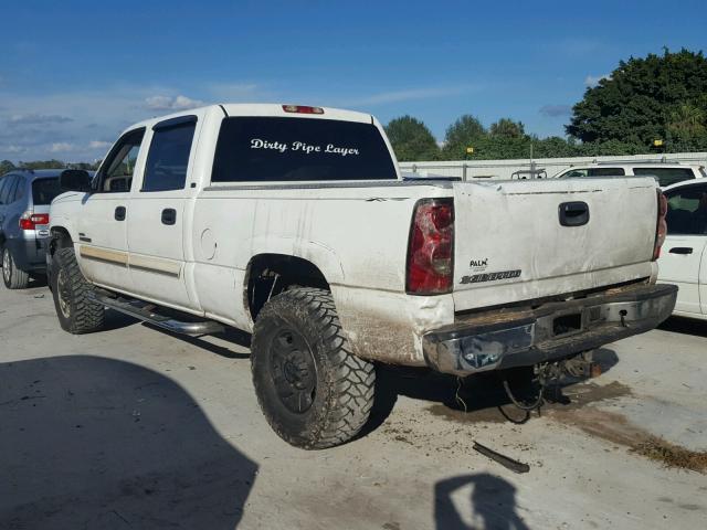 1GCHK23D57F149843 - 2007 CHEVROLET SILVERADO WHITE photo 3