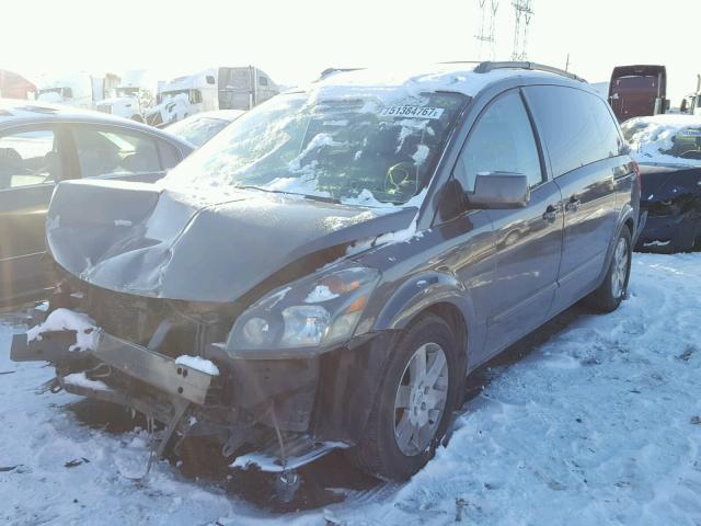 5N1BV28U65N113437 - 2005 NISSAN QUEST S GRAY photo 2