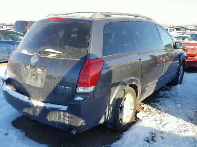 5N1BV28U65N113437 - 2005 NISSAN QUEST S GRAY photo 4