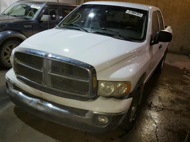 1D7HU18N42S636754 - 2002 DODGE RAM 1500 WHITE photo 2