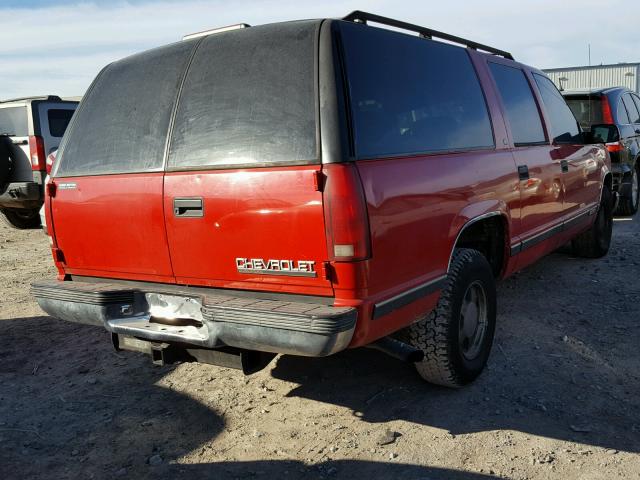 3GNEC16R7VG194254 - 1997 CHEVROLET SUBURBAN C RED photo 4